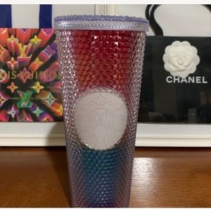 Starbucks studded rainbow tumbler